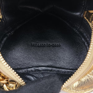 Pre-owned Yves Saint Laurent Love heart V stitch Golden Leather 448050 shoulderbag | stylenewstar