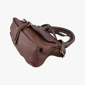 Pre-owned Chloe Mercy Brown Leather shoulderbag | stylenewstar