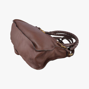 Pre-owned Chloe Mercy Brown Leather shoulderbag | stylenewstar