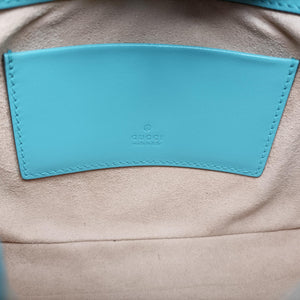 Secondhand Gucci JACKIE 1961 Blue Leather 637091 shoulderbag | stylenewstar
