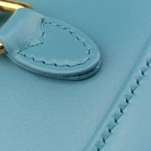 Secondhand Gucci JACKIE 1961 Blue Leather 637091 shoulderbag | stylenewstar