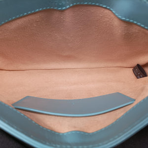 Secondhand Gucci JACKIE 1961 Blue Leather 637091 shoulderbag | stylenewstar