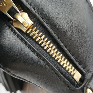 Pre-owned Louis Vuitton SAINTONGE brown×Noir Monogram Canvas×calf leather M43555 shoulderbag | stylenewstar