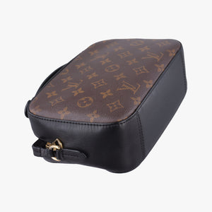 Pre-owned Louis Vuitton SAINTONGE brown×Noir Monogram Canvas×calf leather M43555 shoulderbag | stylenewstar
