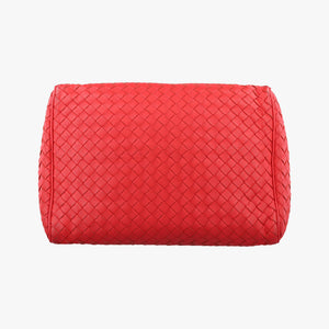 Pre-owned Bottega Veneta Intrecciato Red lambskin shoulderbag | stylenewstar
