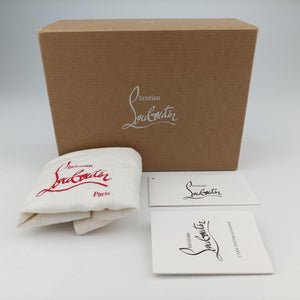 Pre-owned Christian Louboutin Sweet Charity Scarabe Spike Black Leather shoulderbag | stylenewstar