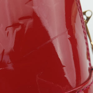 Pre-owned Louis Vuitton Alma BB pomme d'amour Monogram Vernis M91606 shoulderbag | stylenewstar