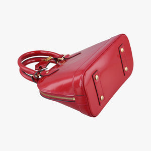 Pre-owned Louis Vuitton Alma BB pomme d'amour Monogram Vernis M91606 shoulderbag | stylenewstar