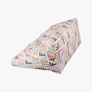 Secondhand Fendi Zucca Roll Tote Multicolour PVC coated canvas 8BH185 shoulderbag | stylenewstar