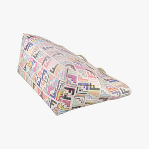 Secondhand Fendi Zucca Roll Tote Multicolour PVC coated canvas 8BH185 shoulderbag | stylenewstar