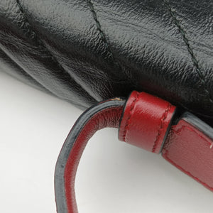 Secondhand Gucci GG Marmont Black×red Leather 498109 shoulderbag | stylenewstar