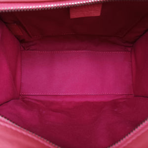 Vintage Celine Luggage Mini Shopper Red Leather handbag | stylenewstar