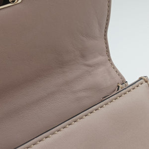 Pre-owned Valentino Glam Lock Multicolor Leather ×Crystal Embellishments shoulderbag | stylenewstar