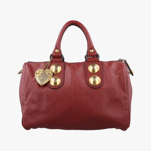 Pre-owned Gucci Babouska Red Leather 207297 shoulderbag | stylenewstar