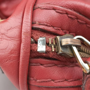 Pre-owned Gucci Babouska Red Leather 207297 shoulderbag | stylenewstar
