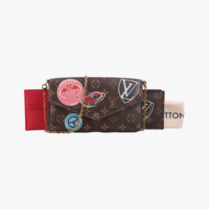 Vintage Louis Vuitton Felicie Pochette Brown×Multicolor Monogram Canvas M62145 shoulderbag | stylenewstar