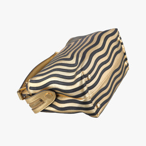 Pre-owned Fendi Dotcom Click Small Golden Leather 8BN299 shoulderbag | stylenewstar
