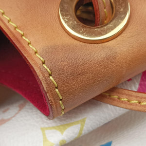 Pre-owned Louis Vuitton URSULA white Monogram Multicolor M40123 shoulderbag | stylenewstar