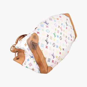 Pre-owned Louis Vuitton URSULA white Monogram Multicolor M40123 shoulderbag | stylenewstar