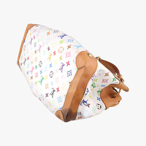 Pre-owned Louis Vuitton URSULA white Monogram Multicolor M40123 shoulderbag | stylenewstar