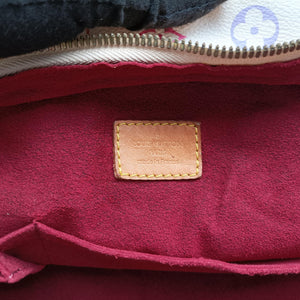 Pre-owned Louis Vuitton CLAUDIA white Monogram Multicolor M40193 shoulderbag | stylenewstar