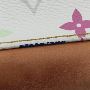 Pre-owned Louis Vuitton CLAUDIA white Monogram Multicolor M40193 shoulderbag | stylenewstar
