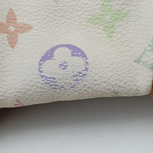Pre-owned Louis Vuitton CLAUDIA white Monogram Multicolor M40193 shoulderbag | stylenewstar