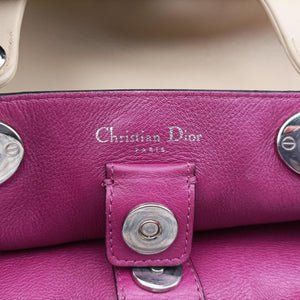 Pre-owned Christian Dior Diorissimo Beige Leather shoulderbag | stylenewstar