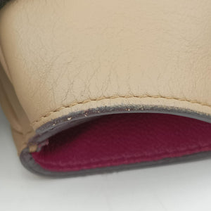 Pre-owned Christian Dior Diorissimo Beige Leather shoulderbag | stylenewstar