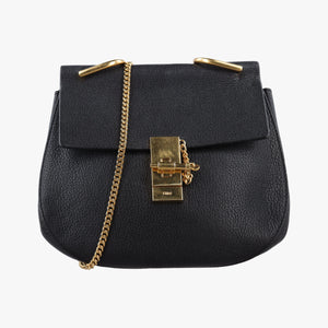 Pre-owned Chloe DREW Black Leather shoulderbag | stylenewstar