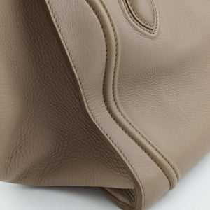 Pre-owned Celine Luggage Small Square Phantom Beige Leather handbag | stylenewstar