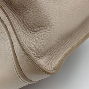 Pre-owned Celine Luggage Small Square Phantom Beige Leather handbag | stylenewstar