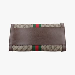Pre-owned Gucci OPHIDIA Beige×Brown×Red×Green PVC coated canvas×Leather 524537 shoulderbag | stylenewstar