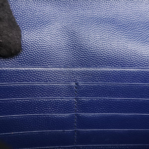Pre-owned Yves Saint Laurent MONOGRAM Navy Caviar 377828 shoulderbag | stylenewstar