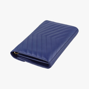 Pre-owned Yves Saint Laurent MONOGRAM Navy Caviar 377828 shoulderbag | stylenewstar