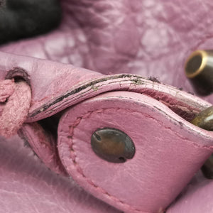Pre-owned Balenciaga Giant City Purple lambskin shoulderbag | stylenewstar