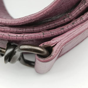 Pre-owned Balenciaga Giant City Purple lambskin shoulderbag | stylenewstar