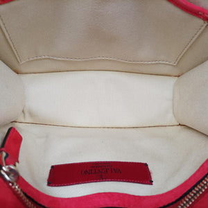 Secondhand Valentino Rockstud Glam Lock Red Patent Leather shoulderbag | stylenewstar