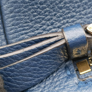 Pre-owned Ferragamo Studio Navy Grained Calfskin 21H159 shoulderbag | stylenewstar