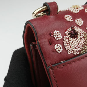 Vintage Valentino Rockstud Glam Lock Red Leather shoulderbag | stylenewstar