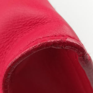 Pre-owned Yves Saint Laurent Y Ligne Petit Cabas Red Leather 311210 handbag | stylenewstar
