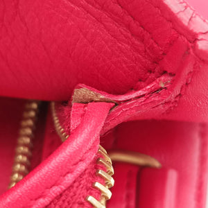 Pre-owned Yves Saint Laurent Y Ligne Petit Cabas Red Leather 311210 handbag | stylenewstar