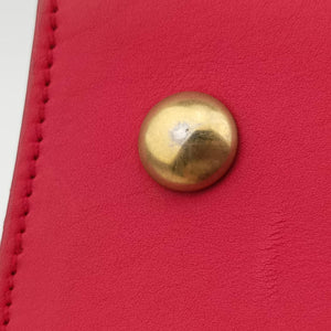 Pre-owned Yves Saint Laurent Y Ligne Petit Cabas Red Leather 311210 handbag | stylenewstar