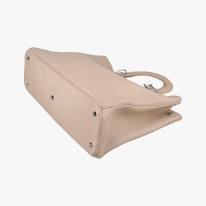 Pre-owned Christian Dior Diorissimo Beige Leather shoulderbag | stylenewstar