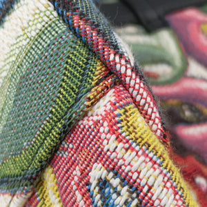 Pre-owned Christian Dior DIOR AND KENNY SCHARF Saddle Soft Multicolour Jacquard Canvas × Grained Calfskin shoulderbag | stylenewstar