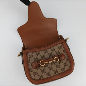 Secondhand Gucci Lady Web Brown canvas×leather 384821 shoulderbag | stylenewstar