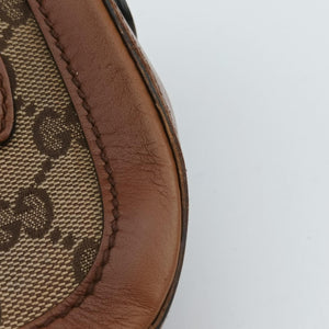 Secondhand Gucci Lady Web Brown canvas×leather 384821 shoulderbag | stylenewstar
