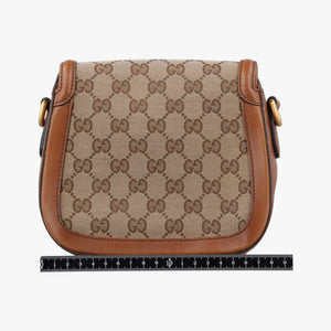 Secondhand Gucci Lady Web Brown canvas×leather 384821 shoulderbag | stylenewstar