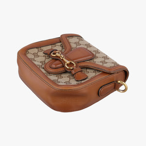 Secondhand Gucci Lady Web Brown canvas×leather 384821 shoulderbag | stylenewstar