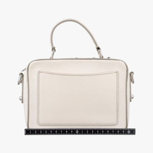 Pre-owned Dolce & Gabbana Flower Motif Rhinestone Lock WhitexMulticolour Leather shoulderbag | stylenewstar